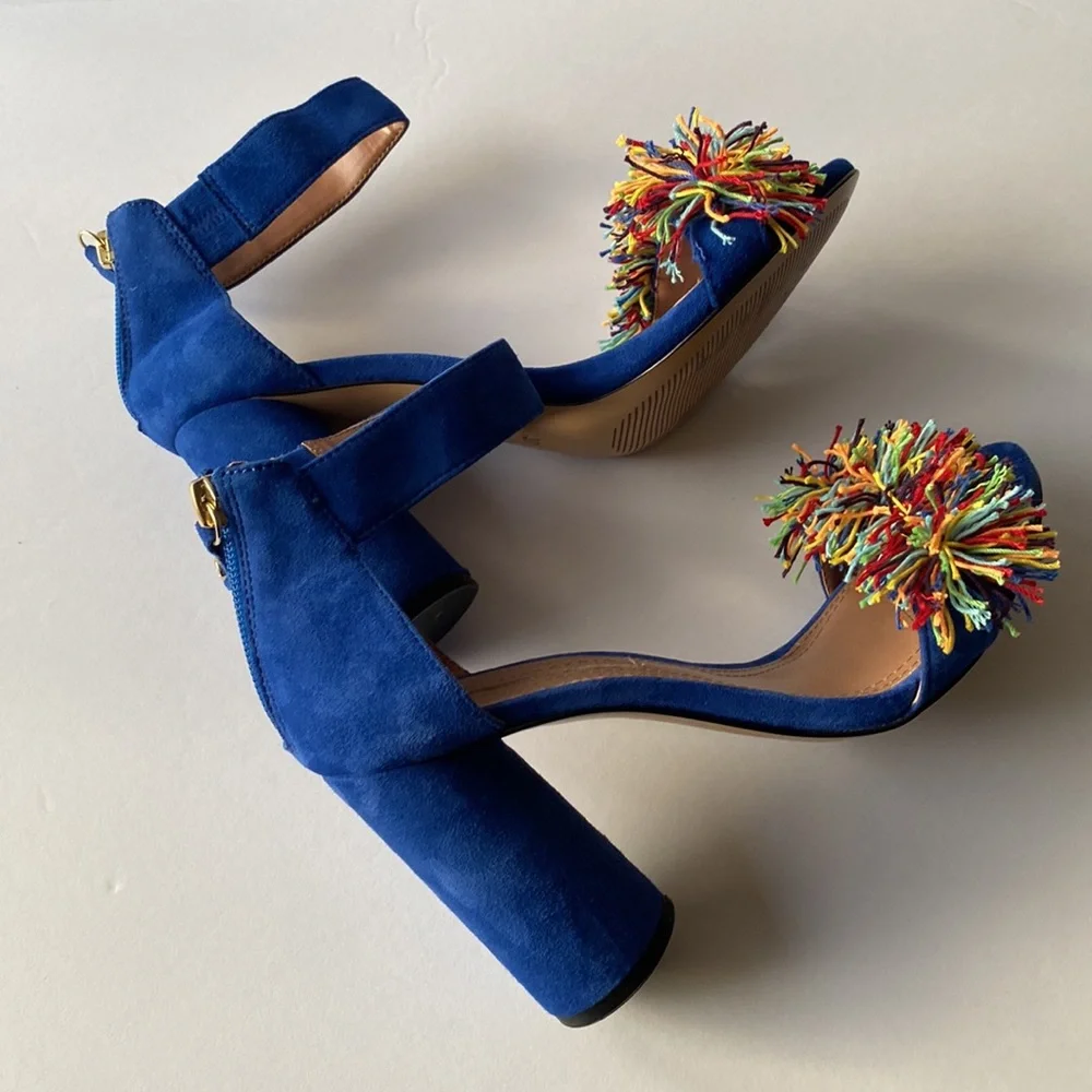 BCBGMaxAzria Blue Elegant Heels - Picture 2 of 7